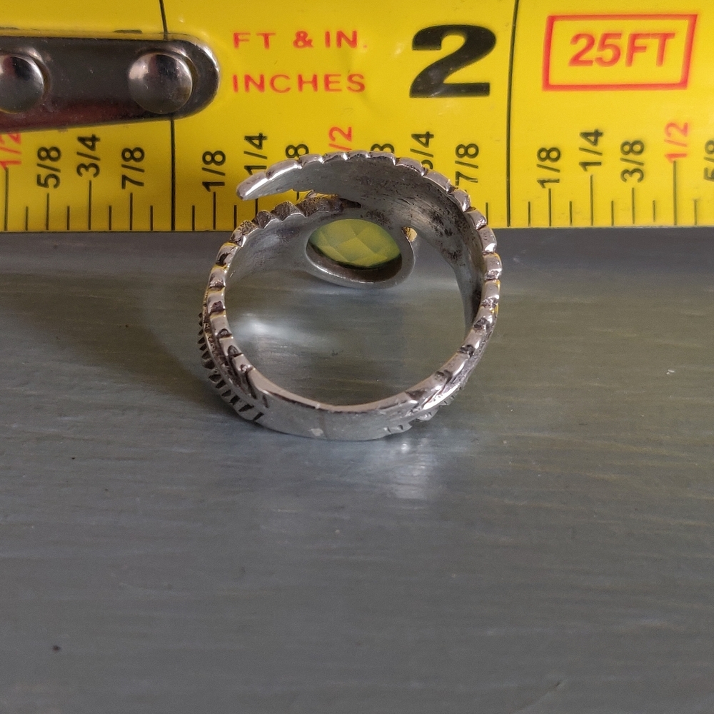 Aqua Chalcedony Sterling Silver Ring - image 5